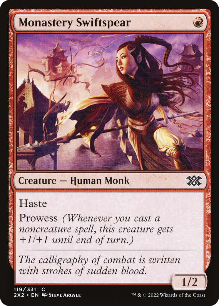 Monastery Swiftspear (2X2-119) [Double Masters 2022] Foil
