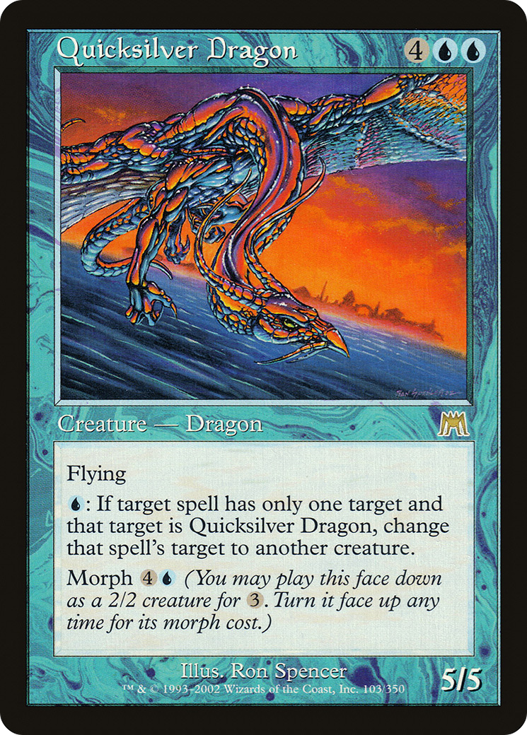 Quicksilver Dragon (ONS-103) [Onslaught] Foil