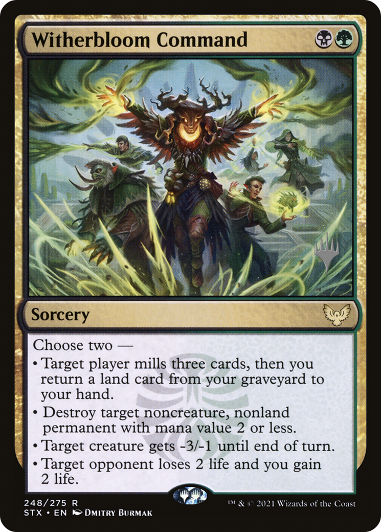 Witherbloom Command (PPSTX-248) [Promo Pack: Strixhaven: School of Mages Promos] Foil