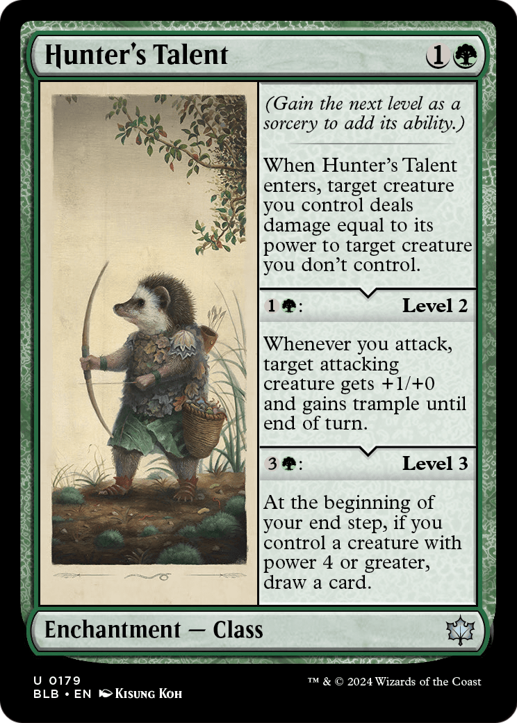 Hunter's Talent (BLB-179) [Bloomburrow] Foil