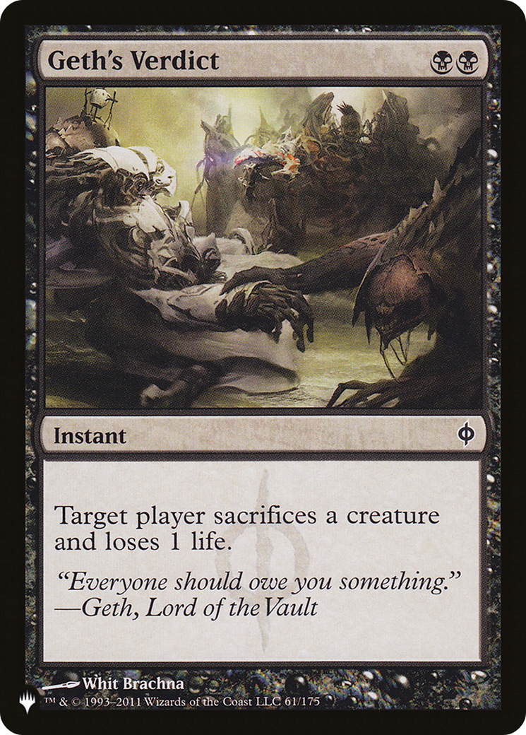 Geth's Verdict (LIST-61/175) [The List]