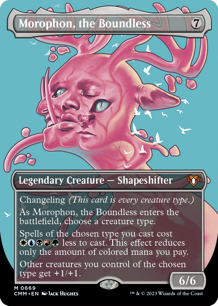 Morophon, the Boundless (Borderless) (CMM-669) [Commander Masters] Foil