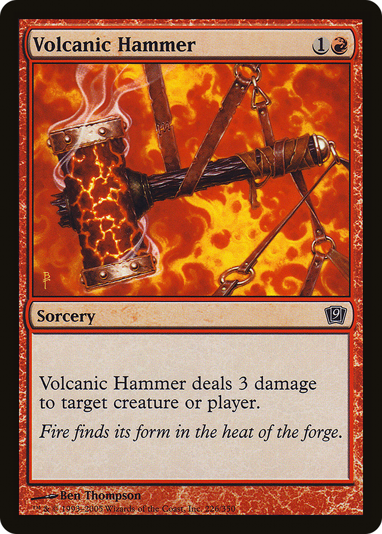 Volcanic Hammer (9ED-226) [9th Edition] Foil