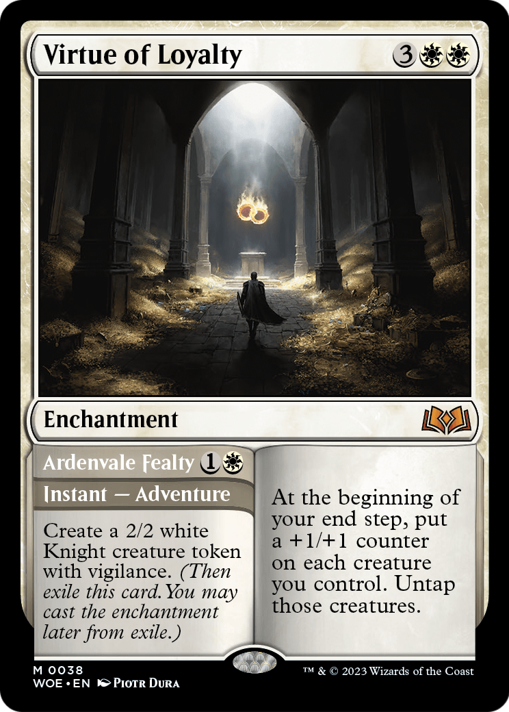 Virtue of Loyalty (WOE-038) [Wilds of Eldraine]