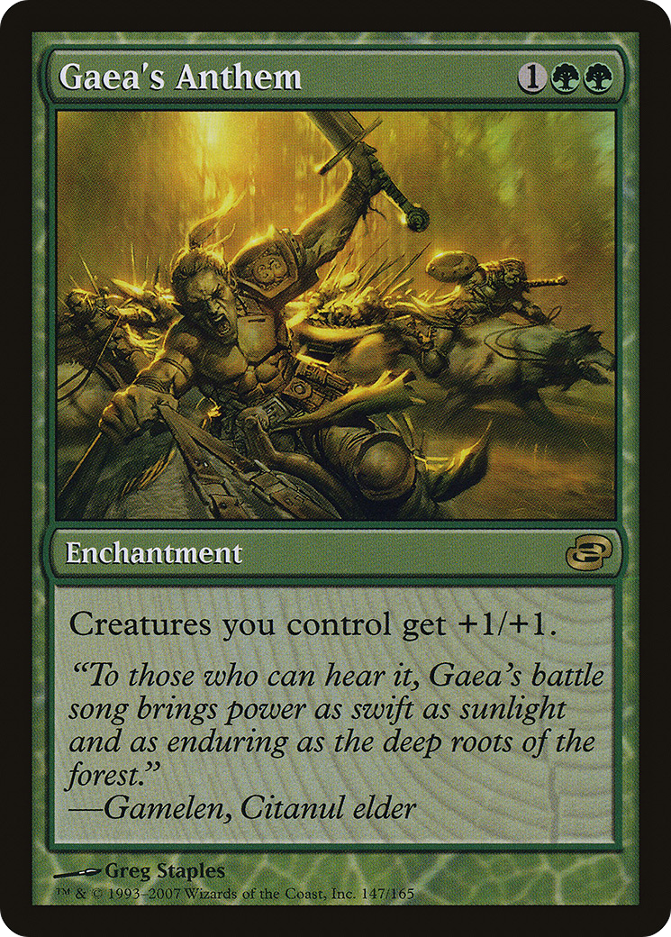Gaea's Anthem (PLC-147) (Colorshifted) [Planar Chaos] Foil