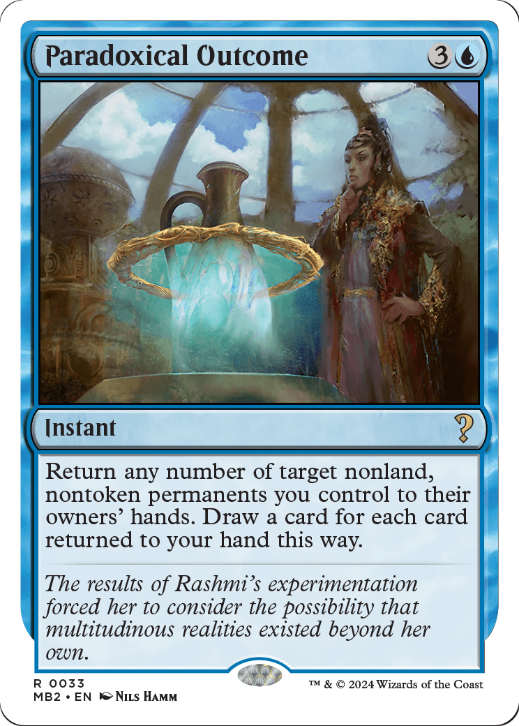 Paradoxical Outcome (White Border) (MB2-033) [Mystery Booster 2]