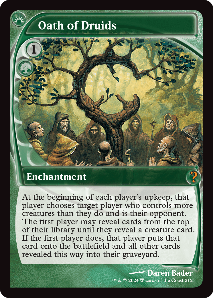 Oath of Druids (Future Sight) (MB2-212) [Mystery Booster 2]