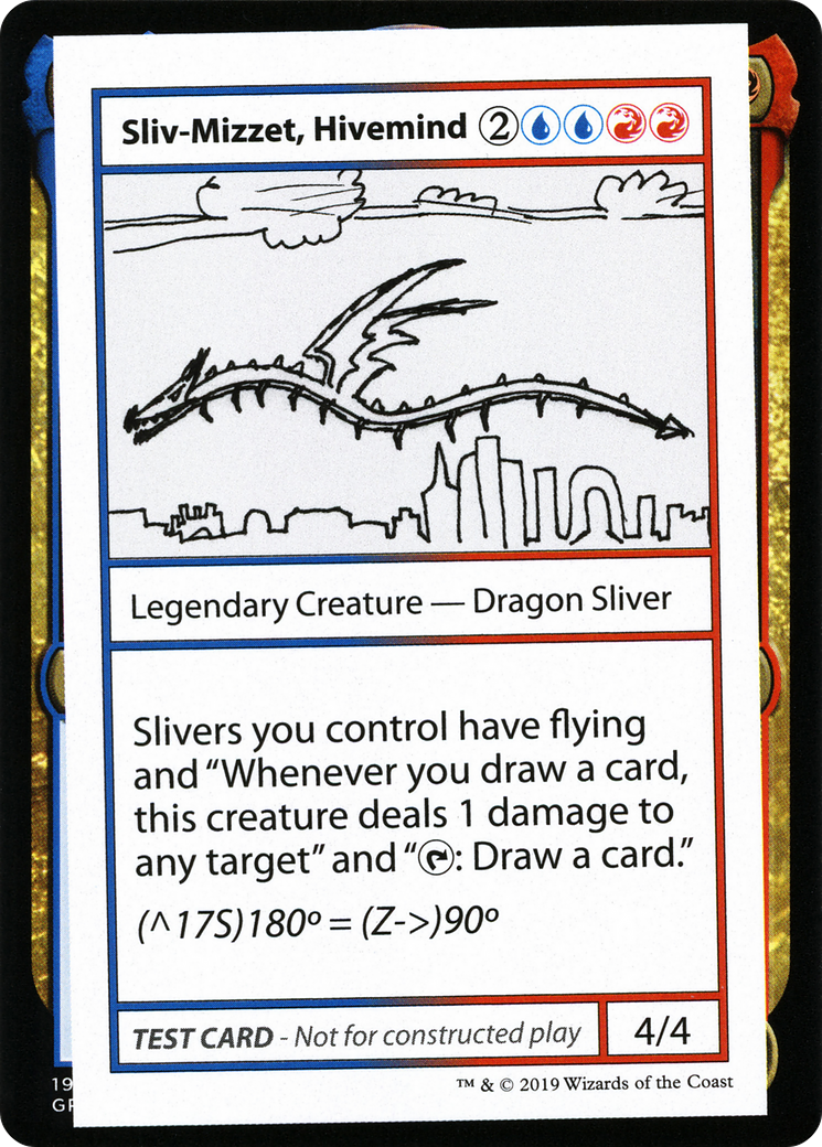 Sliv-Mizzet, Hivemind (No PW Symbol) [Mystery Booster Playtest Cards 2021]