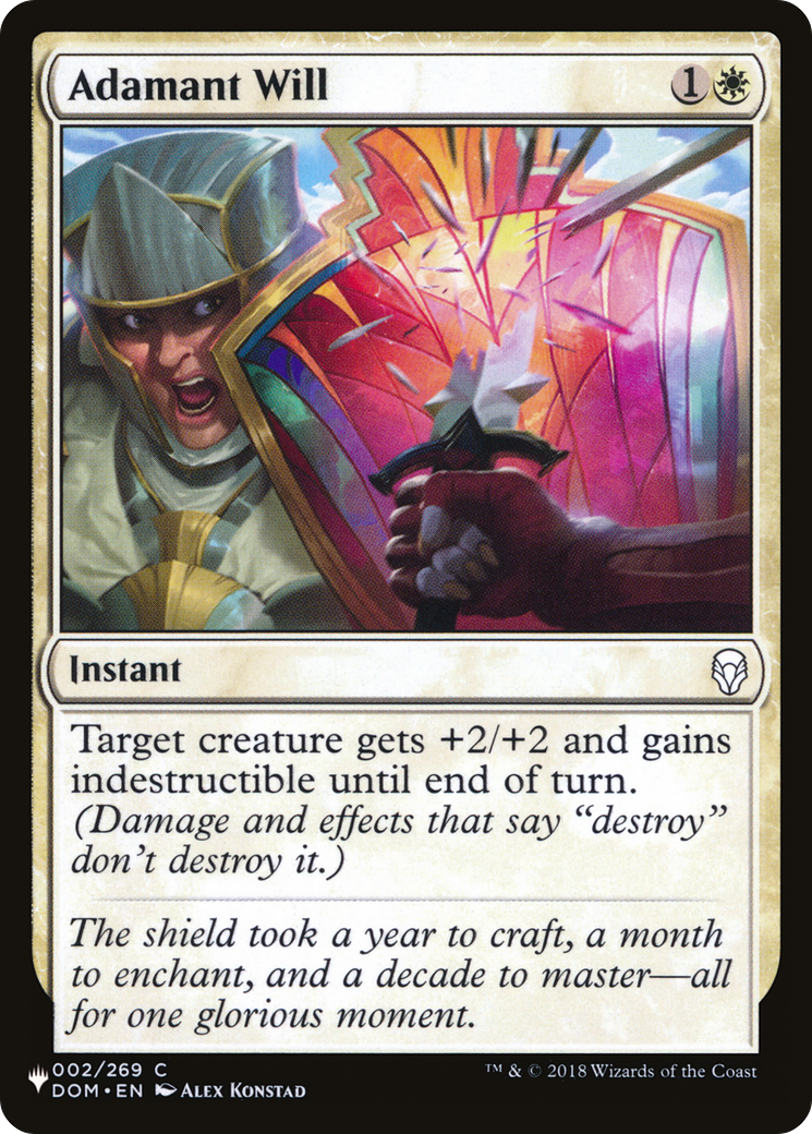 Adamant Will (LIST-002/269) [The List]