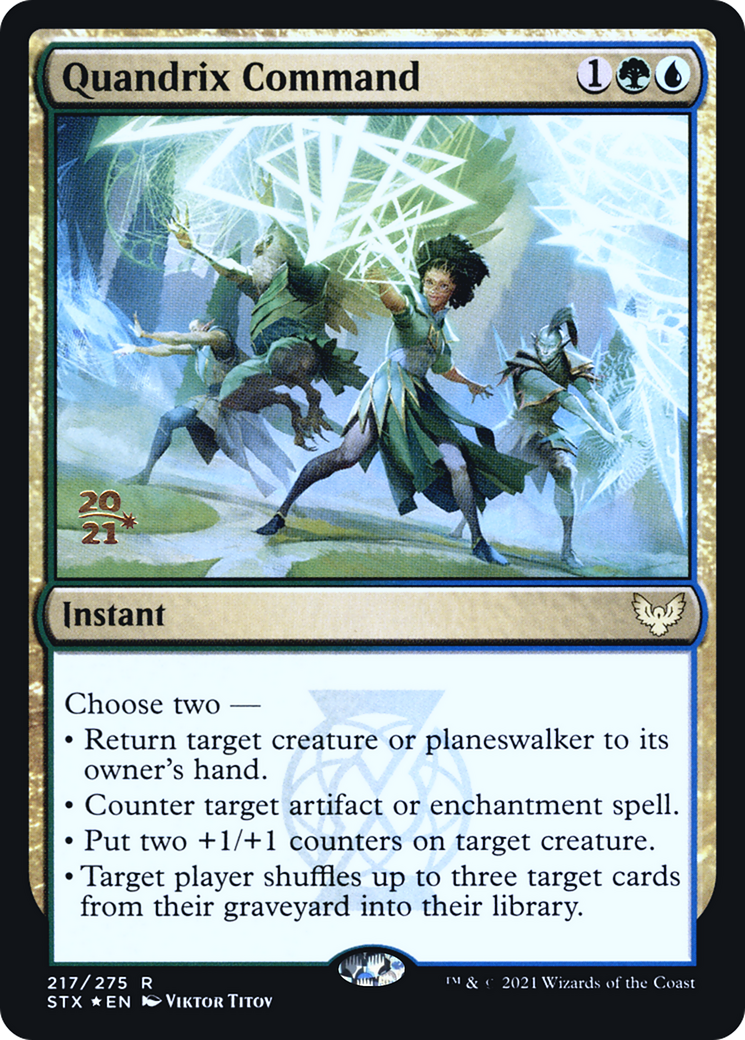 Quandrix Command (PRE-217) [Strixhaven: School of Mages Promos] Foil