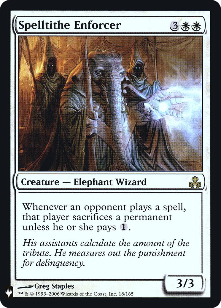 Spelltithe Enforcer (LIST-018) [The List] Foil