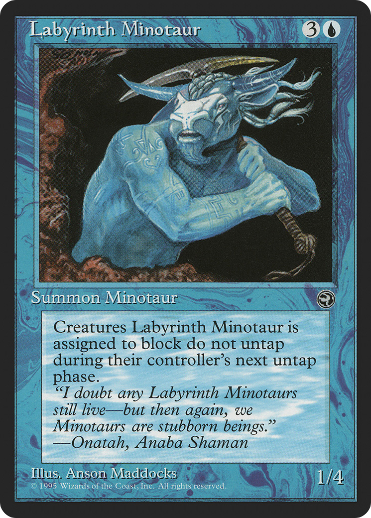 Labyrinth Minotaur (1) [Homelands]