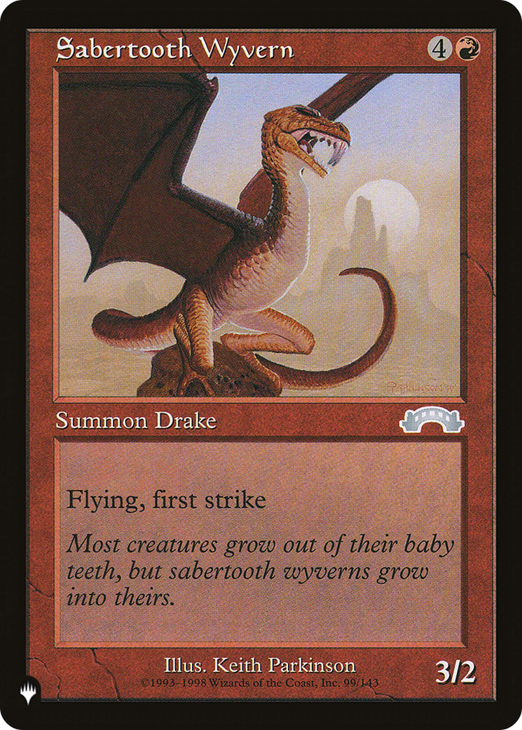Sabertooth Wyvern (LIST-99/143) [The List]