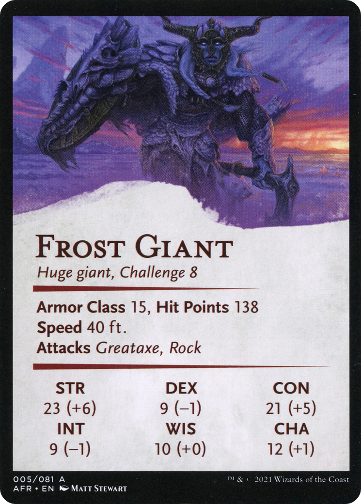 Rimeshield Frost Giant // Frost Giant (AAFR-005) (Borderless) [Adventures in the Forgotten Realms Art Series]