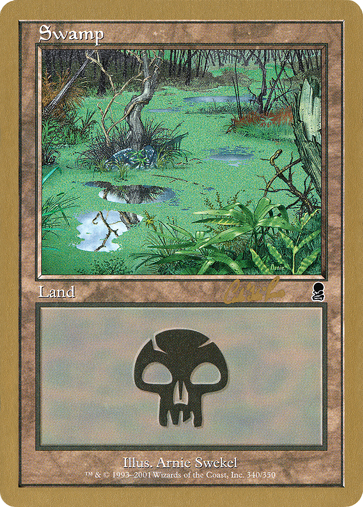 Swamp (340) - 2002 Carlos Romao (ODY) [World Championship Decks 2002]