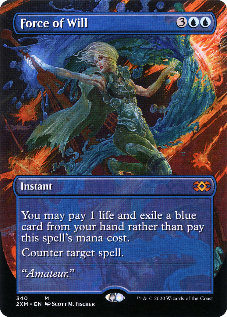 Force of Will (Borderless) (2XM-340) [Double Masters]