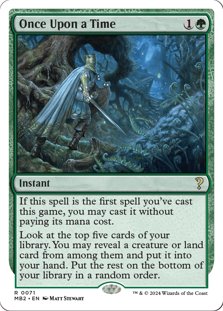 Once Upon a Time (White Border) (MB2-071) [Mystery Booster 2]