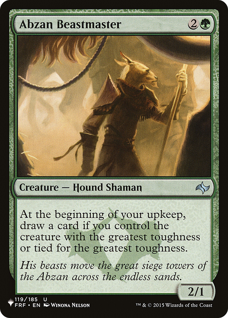 Abzan Beastmaster (LIST-119/185) [The List]