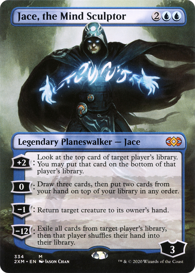 Jace, the Mind Sculptor (Borderless) (2XM-334) [Double Masters] Foil