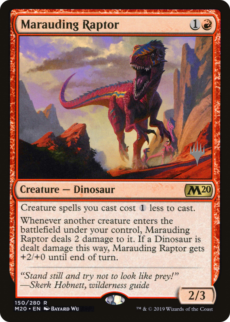 Marauding Raptor (PPM20-150) [Promo Pack: Core Set 2020 Promos] Foil