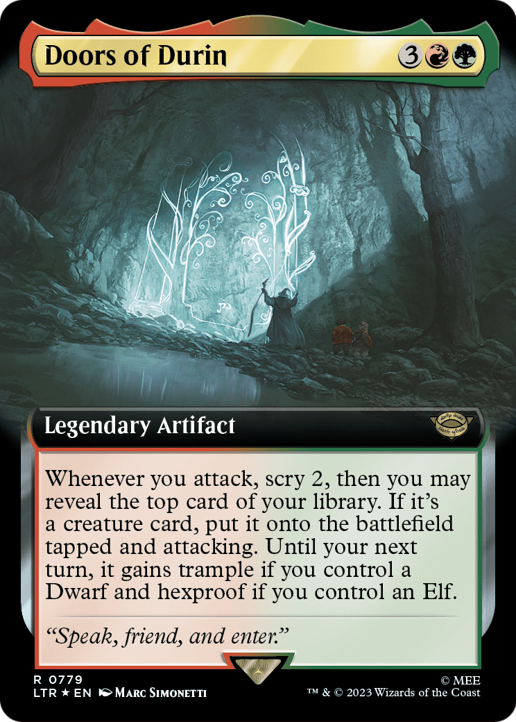 Doors of Durin (Extended Art) (Surge Foil) (LTR-779) [The Lord of the Rings: Tales of Middle-earth] Foil