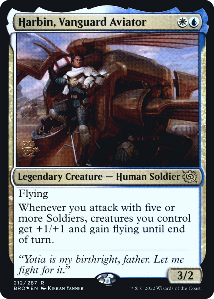 Harbin, Vanguard Aviator (PRE-212) [The Brothers' War Promos] Foil