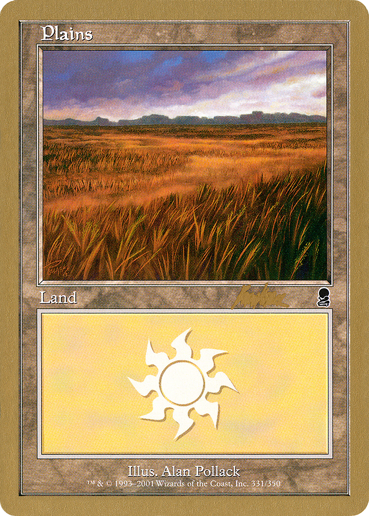 Plains (331) - 2002 Brian Kibler (ODY) [World Championship Decks 2002]