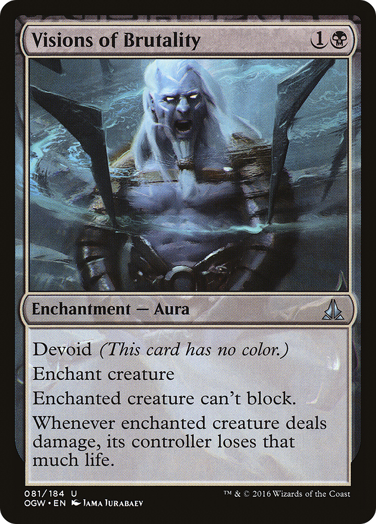 Visions of Brutality (OGW-081) [Oath of the Gatewatch] Foil