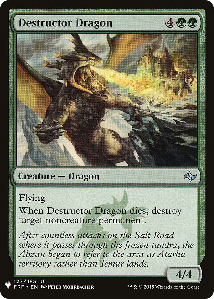 Destructor Dragon (LIST-127) [The List]