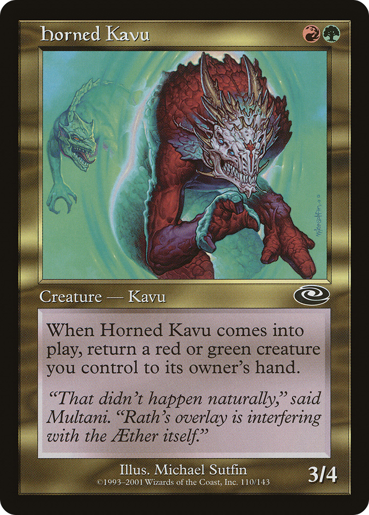 Horned Kavu (PLS-110) [Planeshift] Foil