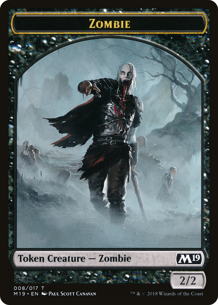 Zombie Token (M19-008) [Core Set 2019 Tokens]