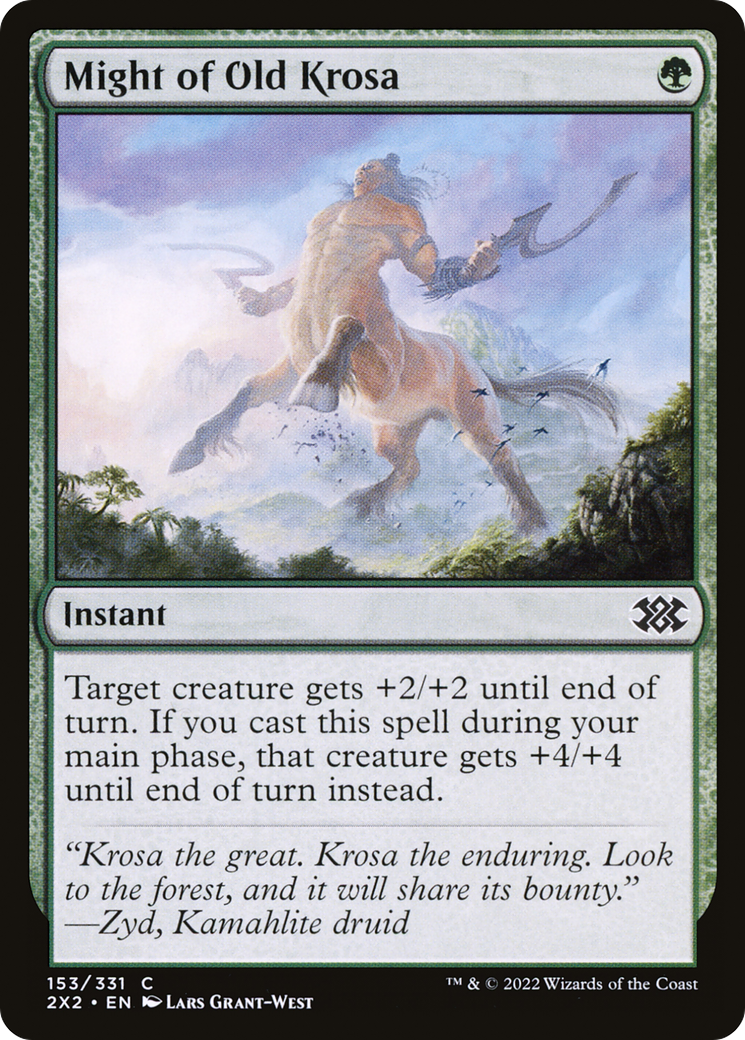 Might of Old Krosa (2X2-153) [Double Masters 2022]