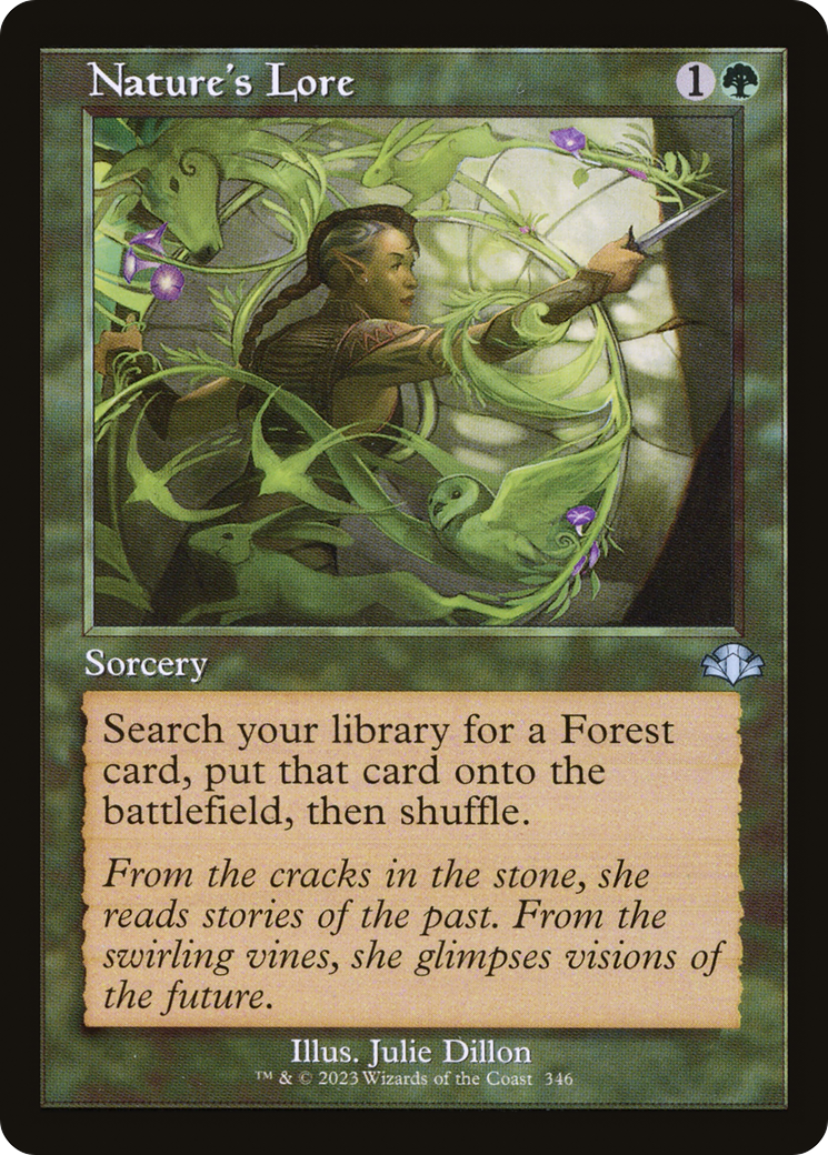 Nature's Lore (Retro Frame) (DMR-346) [Dominaria Remastered]