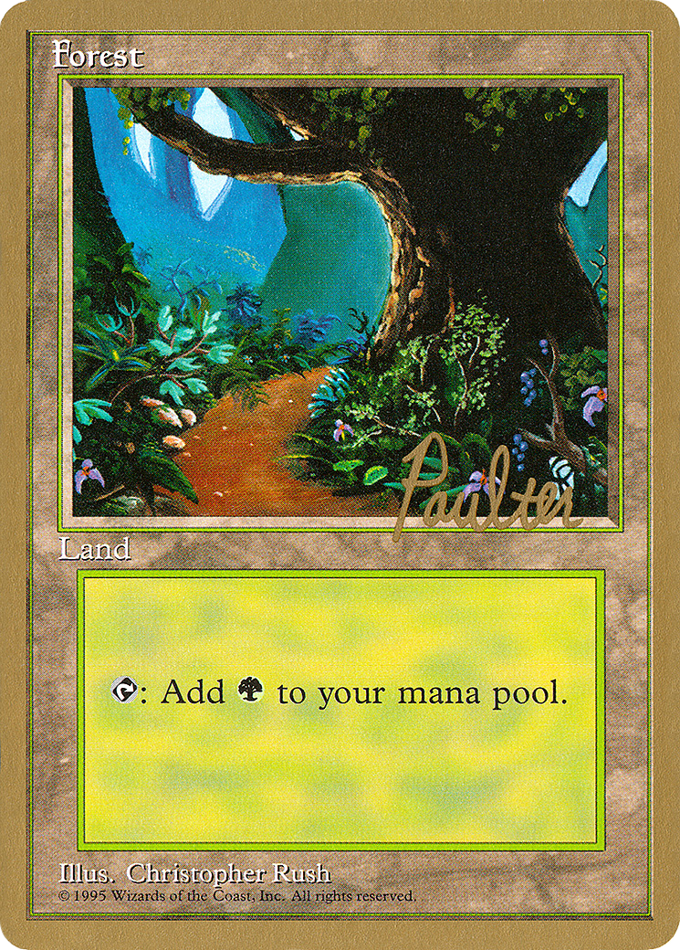 Forest (A) - 1996 Preston Poulter (4ED) [Pro Tour Collector Set]