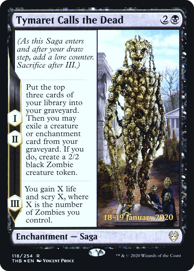 Tymaret Calls the Dead (PRE-118) [Theros Beyond Death Promos] Foil