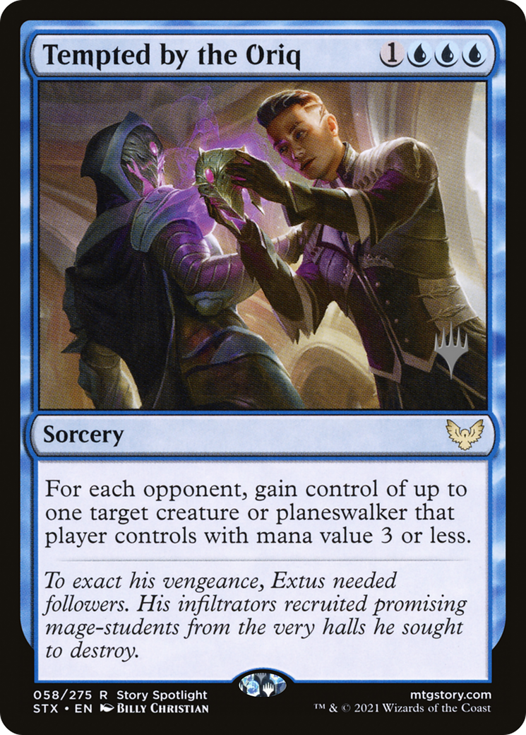 Tempted by the Oriq (PPSTX-058) [Promo Pack: Strixhaven: School of Mages Promos] Foil