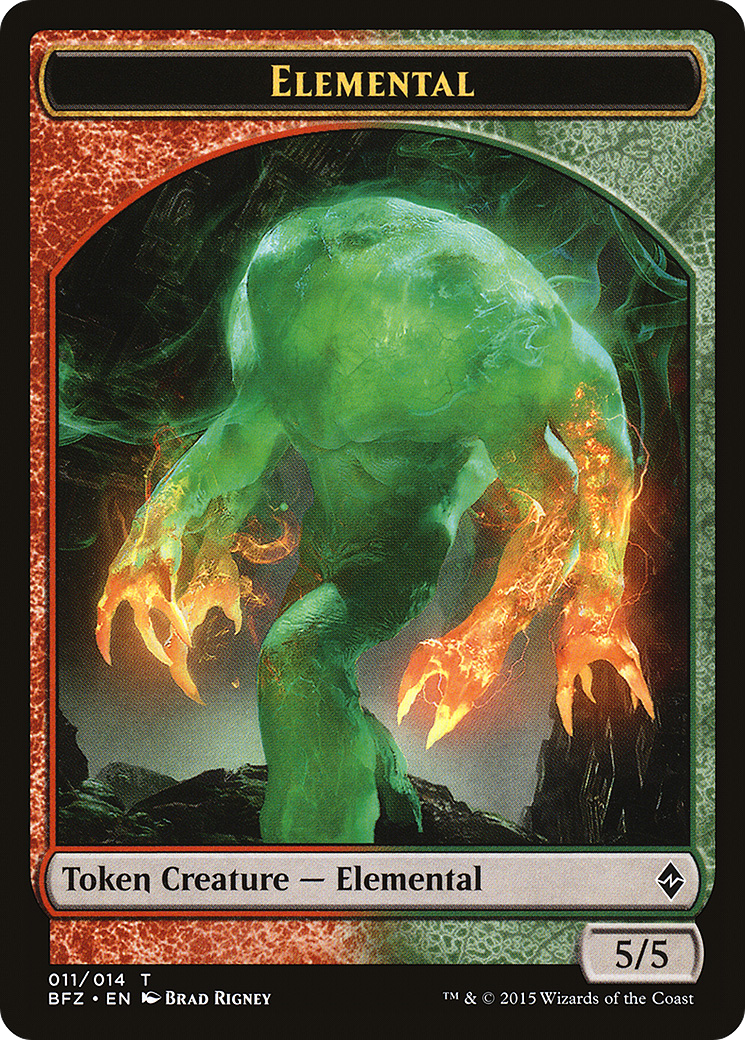 Elemental Token (BFZ-011) [Battle for Zendikar Tokens]
