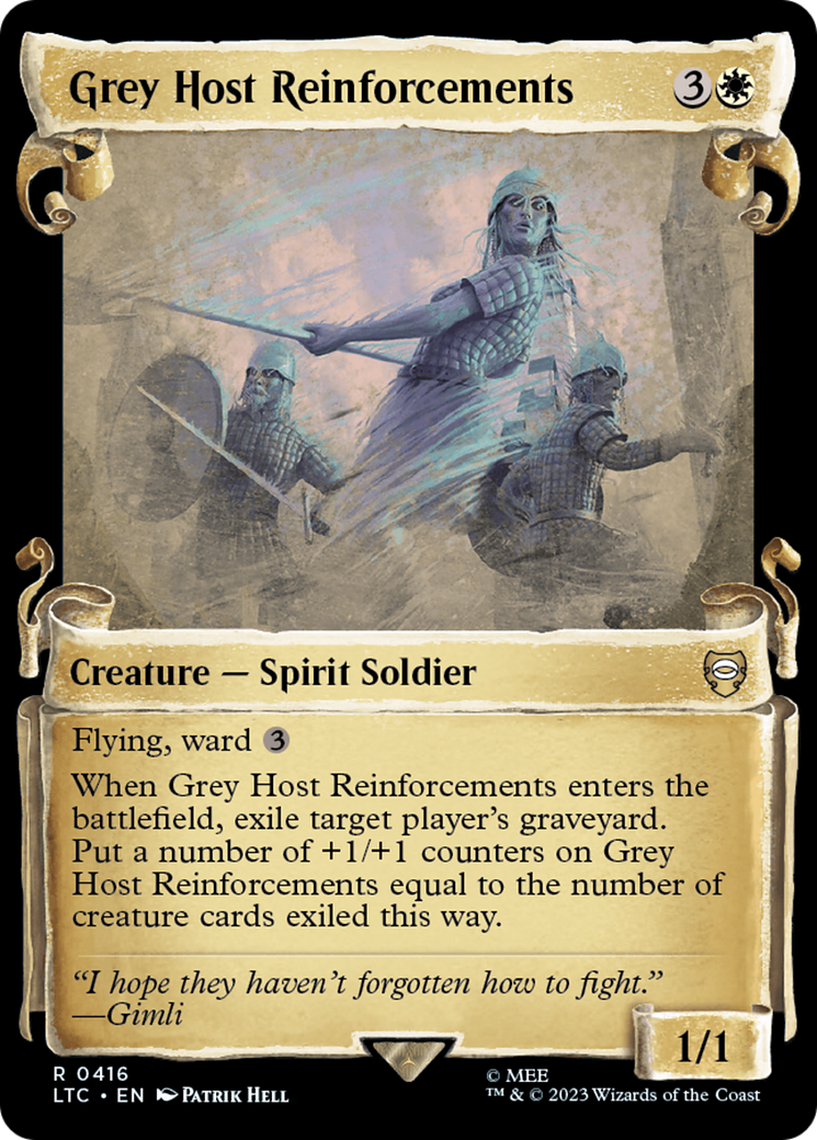 Grey Host Reinforcements (Showcase Scrolls) (LTC-416) [Tales of Middle-earth Commander]