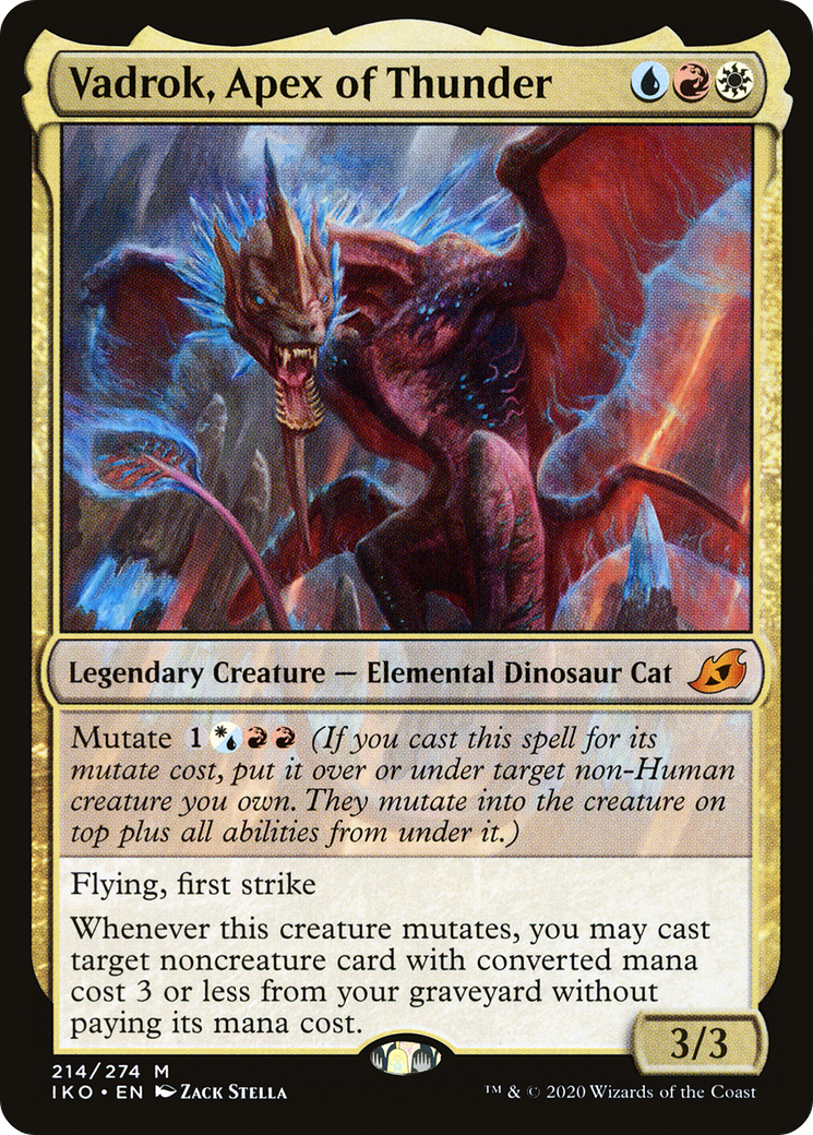 Vadrok, Apex of Thunder (IKO-214) [Ikoria: Lair of Behemoths] Foil