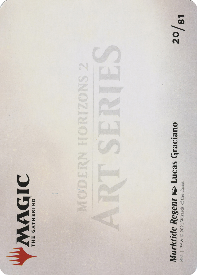 Murktide Regent // Murktide Regent (AMH2-020) (Borderless) [Modern Horizons 2 Art Series] Foil