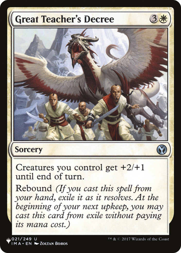 Great Teacher's Decree - The List [The List]