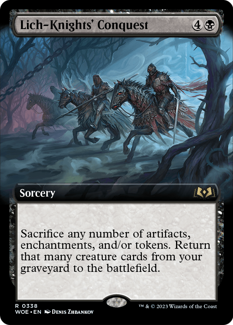 Lich-Knights' Conquest (Extended Art) (WOE-338) [Wilds of Eldraine]