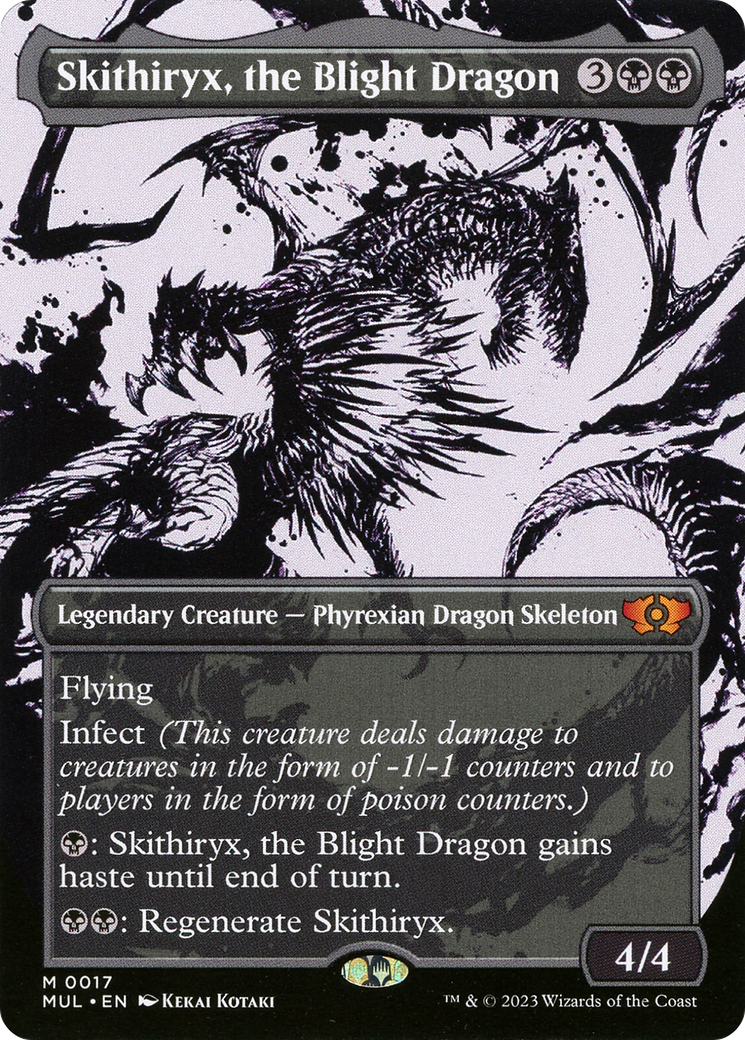 Skithiryx, the Blight Dragon (MUL-017) (Showcase) (Borderless) [Multiverse Legends]