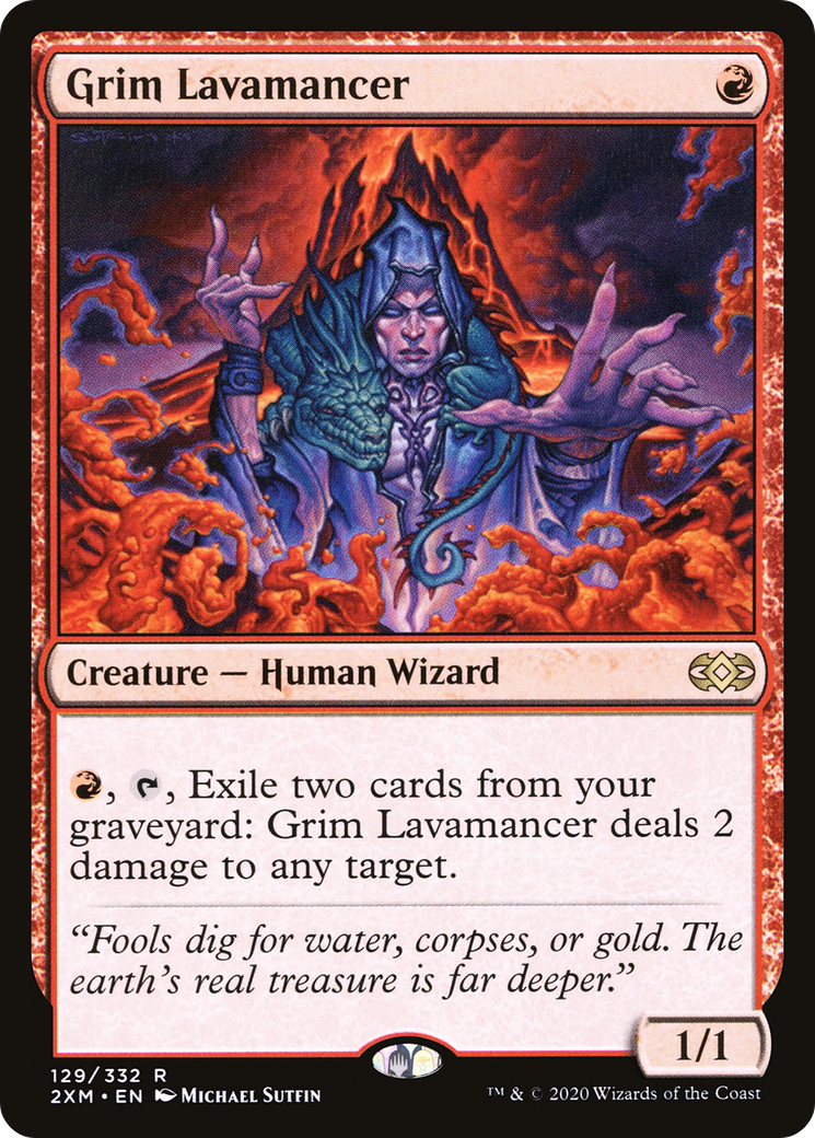 Grim Lavamancer (2XM-129) [Double Masters] Foil
