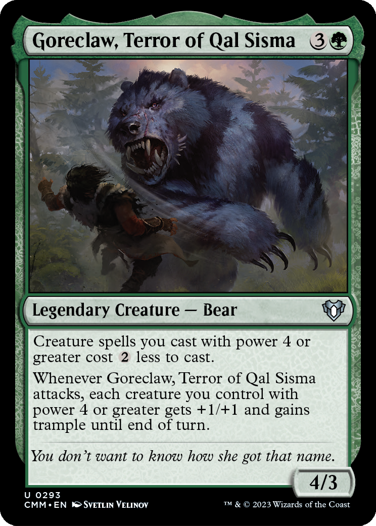 Goreclaw, Terror of Qal Sisma (CMM-293) [Commander Masters] Foil