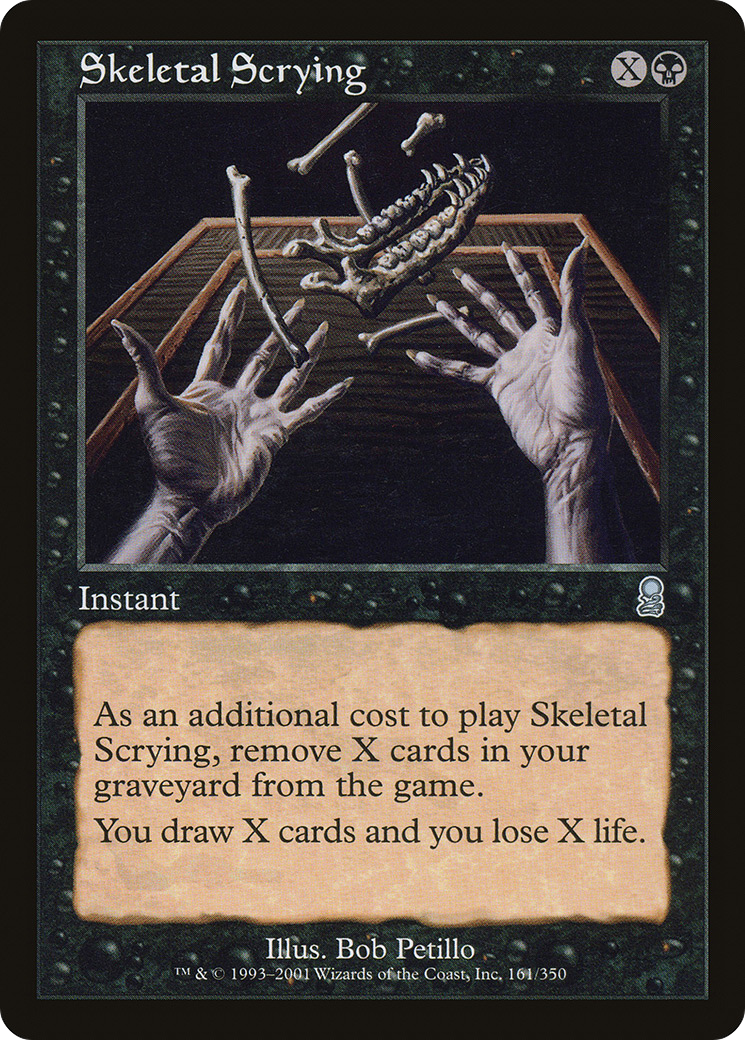 Skeletal Scrying (ODY-161) [Odyssey] Foil