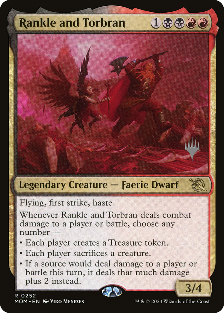 Rankle and Torbran (PPMOM-252) [Promo Pack: March of the Machine Promos] Foil