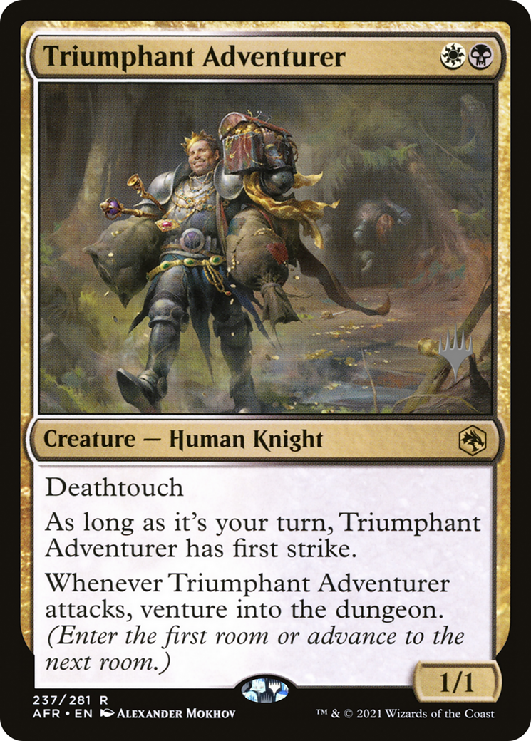 Triumphant Adventurer (PPAFR-237) [Promo Pack: Adventures in the Forgotten Realms Promos] Foil