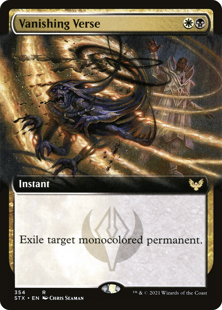 Vanishing Verse (Extended Art) (STX-354) [Strixhaven: School of Mages] Foil