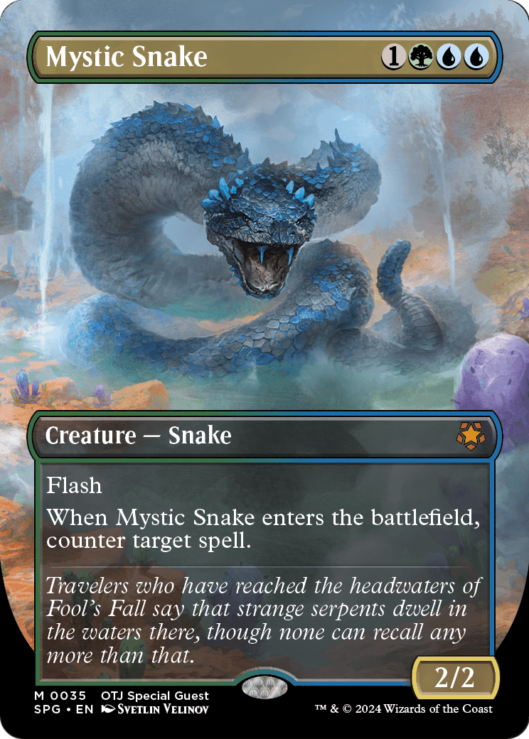 Mystic Snake (Borderless) (SPG-035) [Special Guests] Foil